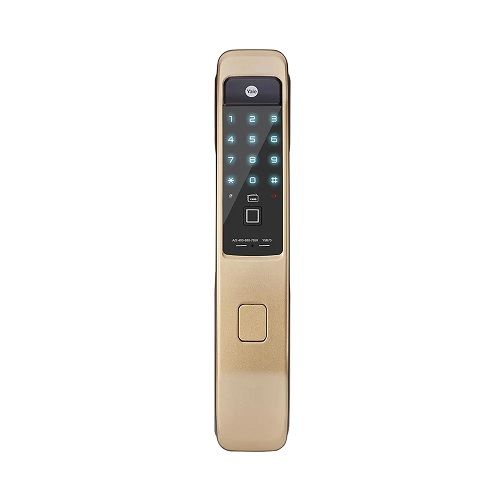 Yale YMI70  A Series Push Pull Smart Lock-Champagne Gold