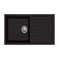 Carysil POLO Quartz single Bowl Sink with Drain Board 40x20"