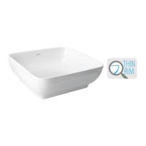 Cera Campa Table Top Wash Basin Snow-White