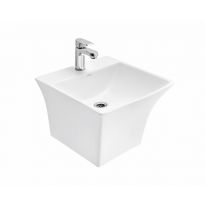 Cera Chamber One Piece Wash Basin with Integrated Pedestal 440 x 440 x 345 mm