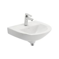 Cera Chico Wall Hung Wash Basin Without Pedestal Snow-White