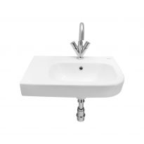 Cera Corren Wash Basins With Built-In Counter with Left Platform Snow-White
