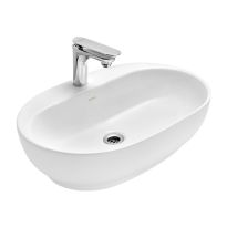 Cera Lustre Cafe Matt White Thin Rim Wash Basin