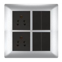 Crabtree Athena Cover Plate Misty Silver