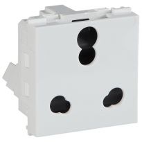 Crabtree Signia 6 A/16 A 3 Pin Shuttered Socket White