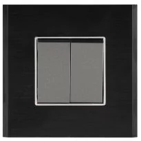 Crabtree Signia Grande Charcoal Black Metal Outer Plate