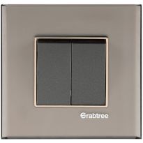 Crabtree Signia Grande Frosted Slate Glass Outer Plate