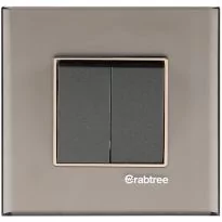 Crabtree Signia Grande Frosted Slate Glass Outer Plate