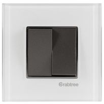 Crabtree Signia Grande Igloo White Glass Outer Plate