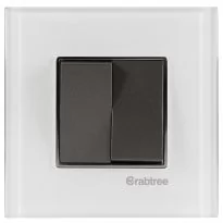 Crabtree Signia Grande Igloo White Glass Outer Plate