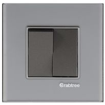 Crabtree Signia Grande Silver Sheen Glass Outer Plate