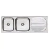 Franke Double Bowl Stainless Steel Sink 621 CX Omni 1379x504