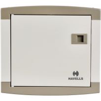 Havells MCB DB Box SPN Double Door 12 Way Real Grey QVE SERIES