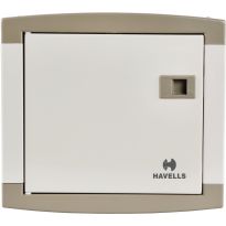 Havells MCB DB Box SPN Single Door 8 Way Real Grey QVE SERIES