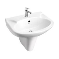 Hindware Alto  Pedestal Basin Starwhite (10091 + 11027)