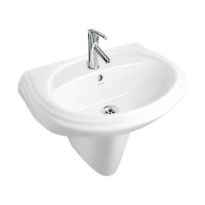 Hindware Delta  Pedestal Basin Starwhite (10010 + 11027)
