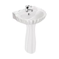 Hindware Lotus  Pedestal Starwhite