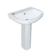 Jaquar Aria Wall Hung Basin With Full Pedestal (ARS-WHT-39801 + ARS-WHT-39301)