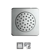 Jaquar Body Shower Wall Mounted 100X100Mm Square Shape (Abs Chrome Plated Face Plate) With Rubit Cleaning System