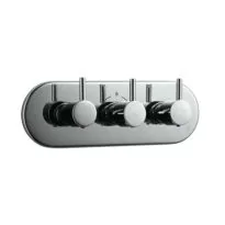 Jaquar Florentine Concealed 4-Way Divertor Set With Hot & Cold Concealed Stop Cock With Built-In Non-Return Valves (Composite One Piece Body)