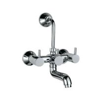Jaquar Florentine Wall Mixer With Provision For Overhead Shower With 115Mm Long Bend Pipe On Upper Side, Connecting Legs & Wall Flanges
