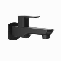 Jaquar Kubix Prime Bib Cock With Wall Flange Black Matt
