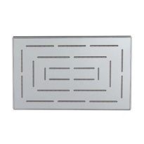 Jaquar Maze Overhead Shower 190X295Mm Rectangular Shape Single Flow  (Body & Face Plate Stainless Steel With Chrome Finish) With Rubit Cleaning System