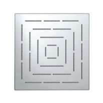 Jaquar Maze Overhead Shower 240X240Mm Square Shape Single Flow (Body & Face Plate Stainless Steel With Chrome Finish) With Rubit Cleaning System