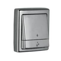 Jaquar Metropole Flush Valve Dual Flow 32Mm Size (Concealed Body) With Concealed Shut Off Provision & Rectangular Dual Flush Plate, Abs Chrome Plated