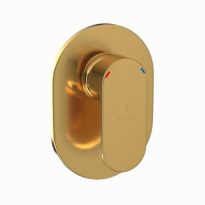 Jaquar Opal Prime Single Lever Concealed Deusch Mixer With Provision For Connection To Overhead Shower Only Full Gold
