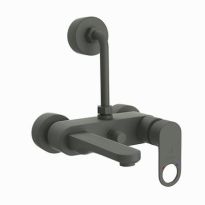 Jaquar Ornamix Prime Single Lever Wall Mixer With Provision For Overhead Shower With 115Mm Long Bend Pipe On Upper Side, Connecting Legs & Wall Flanges Graphite
