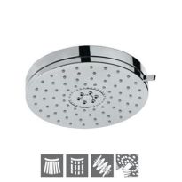 Jaquar Overhead Shower 140Mm Round Shape Multi Flow With Air Effect with Rubit Cleaning System