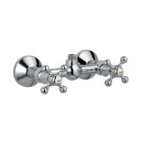 Jaquar Queens Shower Mixer For Shower Cubicles (Wall Mounted) With Connecting Legs & Flanges