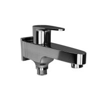 Jaquar Vignette Prime 2 Way Bib Cock With Wall Flange Stainless Steel