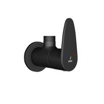 Jaquar Vignette Prime Angular Stop Cock With Wall Flange Black Matt