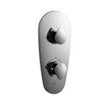 Jaquar Vignette Prime Aquamax Exposed Part Kit Of Thermostatic Shower Mixer With 2-Way Diverter Chrome