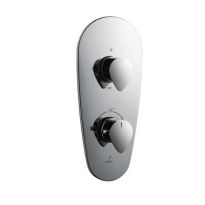Jaquar Vignette Prime Aquamax Exposed Part Kit Of Thermostatic Shower Mixer With 3-Way Diverter Chrome