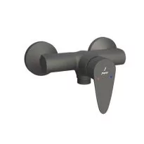 Jaquar Vignette Prime Single Lever Exposed Shower Mixer For Connection To Hand Shower With Connecting Legs & Wall Flanges Graphite