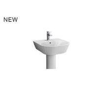 Kohler Span Round Wall Mount Basin With Single Faucet Hole In White White (K-31458In-0)