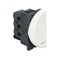 Legrand Arteor 20A Round 2 Way Left Switch 1M White with Indicator