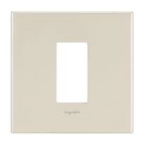 Legrand Arteor Square Cover Plate with Metal Frame Champagne