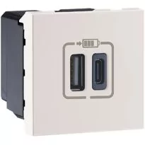 Legrand Myrius Nextgen USB Charger 3000 MA 2 Mod Type A & C White