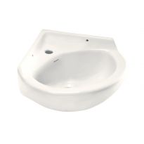 Parryware Corner Wash Basin Wall Mounted White