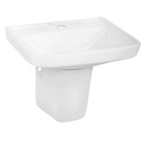 Parryware Craft Wall Hung Wash Basin with Half Pedestal