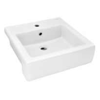 Parryware Qube X Semi Recessed Wash Basin White