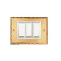 Roma Classic Gold Plates With White Frame
