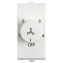 Roma Penta 100W Tiny Fan Regulator - White 1 M