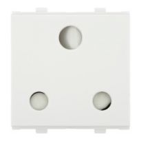 Roma Penta 16A 3 Pin Socket- White 2 M ISI