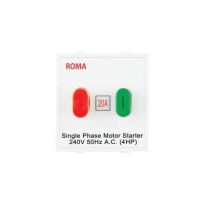 Roma White, 20A, Motor Starter Switch-Overload Switch