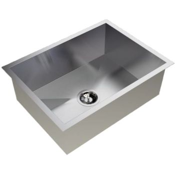 Carysil Quadro Single Bowl SS-304 Kitchen Sink 21"x18"x8" - Matt Finish